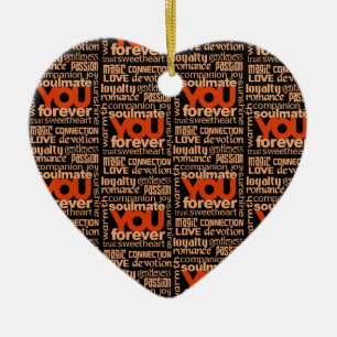 Soulmate-Textverzierung Keramik Ornament