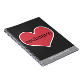 Soulmates Liebe Personalisiertes Notebook Notizblock (Rechte Seite)