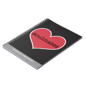 Soulmates Liebe Personalisiertes Notebook Notizblock (Linke Seite)