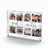 Soulmates Skriptgeschenk für Freunde Foto Collage (Rechts)