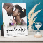 Soulmates Sprichwort Script Foto Fotoplatte (Seite)