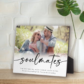 Soulmates Sprichwort Script Foto Fotoplatte