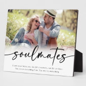 Soulmates Sprichwort Script Foto Fotoplatte (Seite)