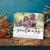 Soulmates Sprichwort Script Foto Fotoplatte (Seite)