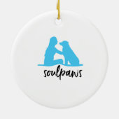 SoulPaws HundeMama-Verzierung Keramik Ornament (Hinten)