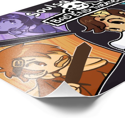 Soulsa spielt Bad End Theater Foto Print (Ecke)