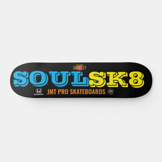 SOULSK8 Skateboard, 7¾ Zoll Deck Skateboard (Horizontal)