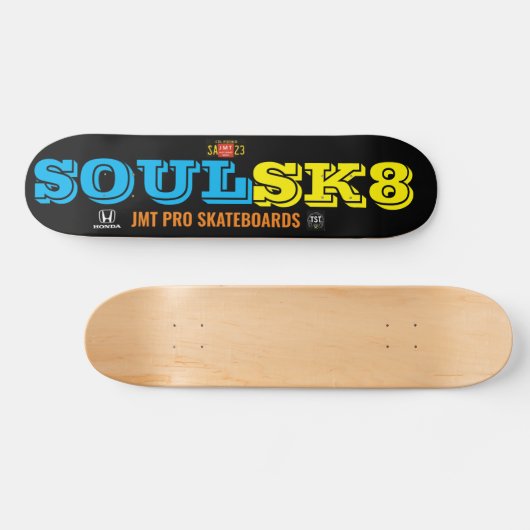 SOULSK8 Skateboard, 7¾ Zoll Deck Skateboard (Horizontal)