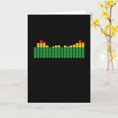 Sound Analyzer - Music Production und Engineering Karte (Gelbe Blume)