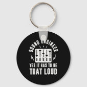 Sound Audio Engineer Music Producer Schlüsselanhänger (Vorderseite)