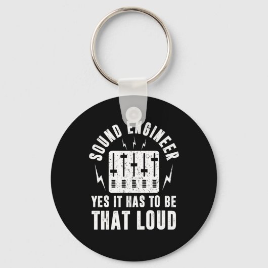 Sound Audio Engineer Music Producer Schlüsselanhänger (Vorderseite)