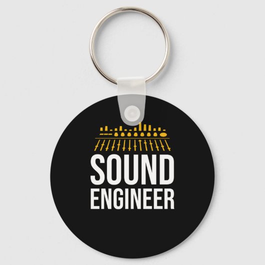 Sound Audio Engineer Music Producer Schlüsselanhänger (Vorderseite)