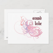 Sound Babe Postkarte (Vorne/Hinten)