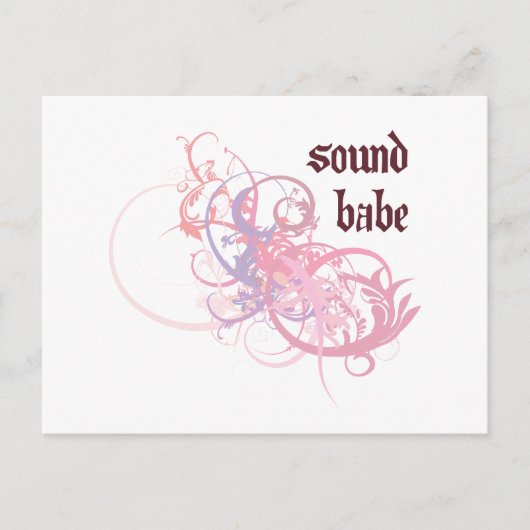 Sound Babe Postkarte (Vorderseite)