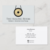 Sound Bath Therapy Gong Logo Visitenkarte (Vorne/Hinten)