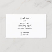 Sound Bath Therapy Gong Logo Visitenkarte (Rückseite)