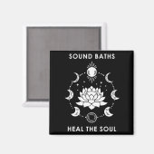 Sound Baths Heal The Soul New Age Sritual Wellness Magnet (Vorderseite/Rückseite)