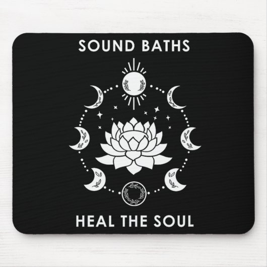Sound Baths Heal The Soul New Age Sritual Wellness Mousepad (Vorne)