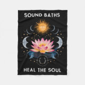 Sound Baths Heal The Soul Wellness New Age Sritual Fleecedecke (Vorderseite)