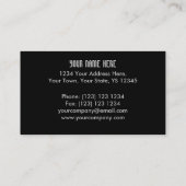 Sound Blue Dark 'Company Name' Visitenkarte (Rückseite)