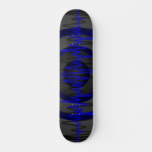Sound Blue Dark Skateboard (Vorne)