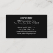 Sound Blue Dunkle Visitenkartenvorlage Visitenkarte (Rückseite)
