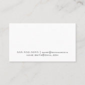 Sound-Board | Erzeuger Visitenkarte (Rückseite)