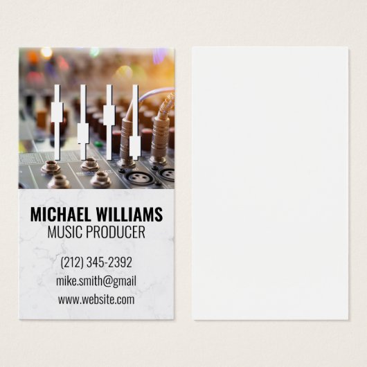 Sound-Board-Mixer | Tech | Erzeuger (Vorne & Hinten)