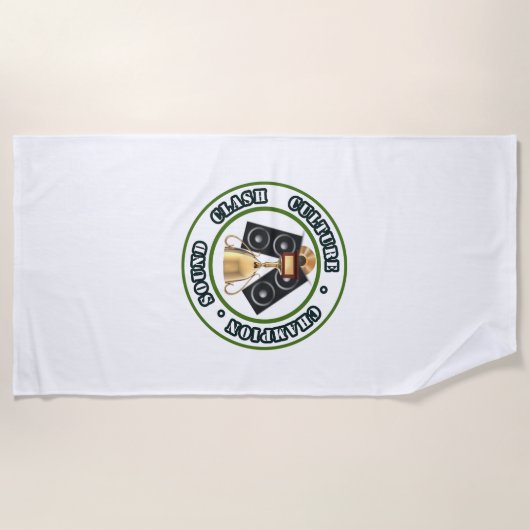 SOUND CLASH - Strandhandtuch (Vorderseite)