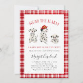 Sound der Alarm Firefighter Baby-Dusche Einladung (Vorderseite)