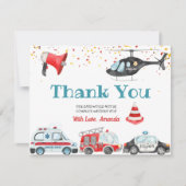 Sound der Alarm Greifen Sie Ihre Ausrüstung Geburt Dankeskarte (Vorderseite)