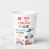 Sound der Alarmanlage & Greifen Sie Ihre Ausrüstun Pappbecher (Rückseite)