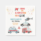 Sound der Alarmanlage & Greifen Sie Ihre Ausrüstun Serviette (Vorderseite)