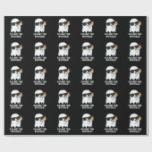 Sound der Boogle Funny Ghost Bugle Pun Dark BG Geschenkpapier (Flach)