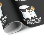 Sound der Boogle Funny Ghost Bugle Pun Dark BG Geschenkpapier (Rolleneckpunkt)