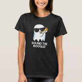 Sound der Boogle Funny Ghost Bugle Pun Dark BG T-Shirt (Vorderseite)