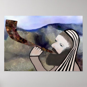 Sound der Shofar Print Poster