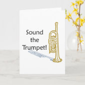 Sound der Trumpet Karte (Gelbe Blume)