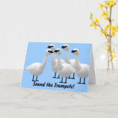 Sound der Trumpets zum Geburtstag Karte (Gelbe Blume)