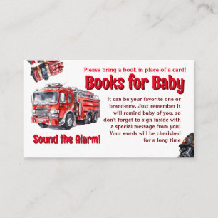 Sound des Red Fire Truck Baby Duschspiels Begleitkarte