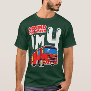 Sound Die Erinnerung Ich bin 4 4. Geburtstag Feuer T-Shirt