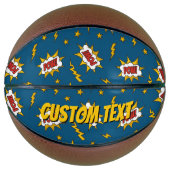 Sound Effect-Muster des Comic anzeigen Basketball (Vorderseite)