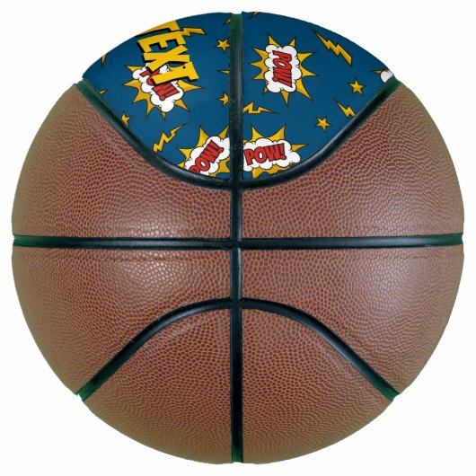 Sound Effect-Muster des Comic anzeigen Basketball (Rechts)