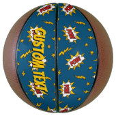 Sound Effect-Muster des Comic anzeigen Basketball (Vertikal)