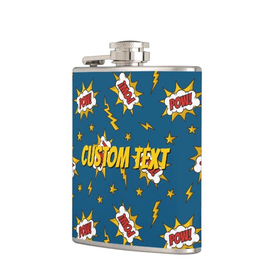 Sound Effect-Muster des Comic anzeigen Flachmann (Links)