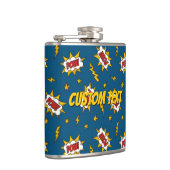 Sound Effect-Muster des Comic anzeigen Flachmann (Rechts)