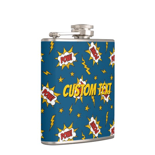 Sound Effect-Muster des Comic anzeigen Flachmann (Rechts)