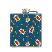 Sound Effect-Muster des Comic anzeigen Flachmann (Rückseite)