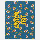 Sound Effect-Muster des Comic anzeigen Fleecedecke (Vorderseite)