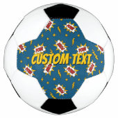 Sound Effect-Muster des Comic anzeigen Fußball (Vorderseite)